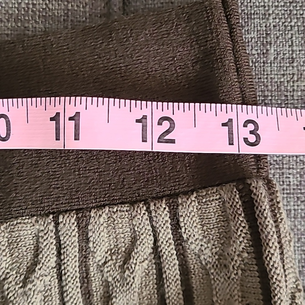 Y2K mossimo wool blend midi skirt Two toned browns designs size Small - Picture 12 of 16